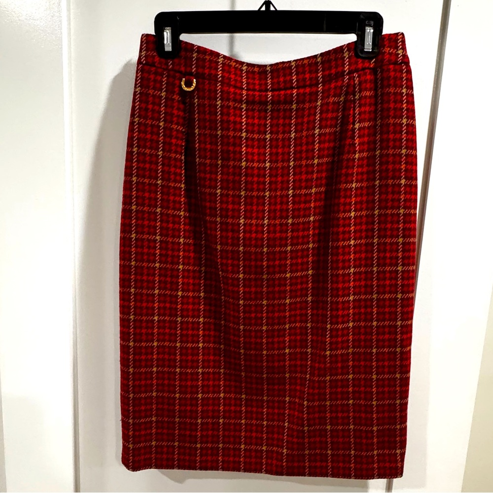 Authentic Burberry’s Vintage Burberry Houndstooth Pencil skirt